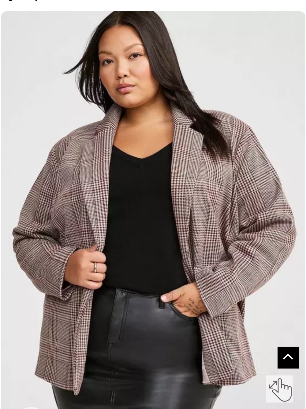 Torrid Jacquard Double Knit Blazer Size 4 NWT